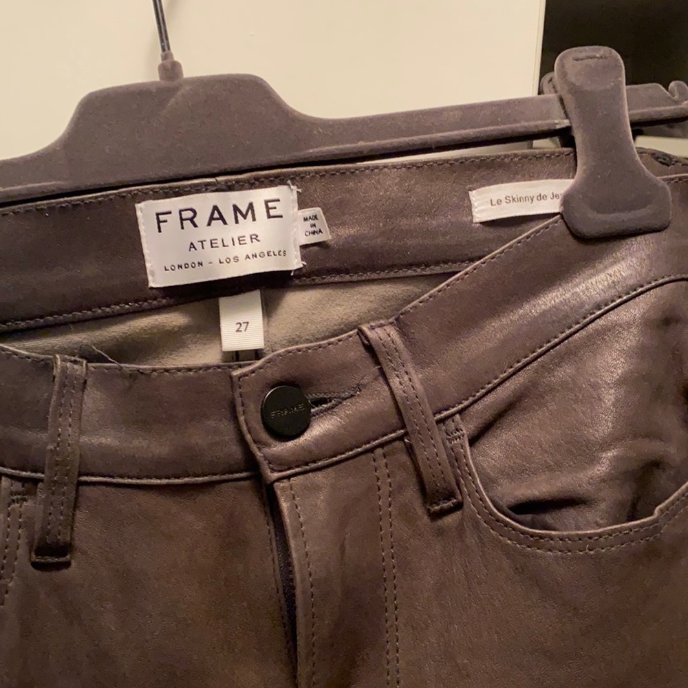 Frame leather “le skinny” fit pants